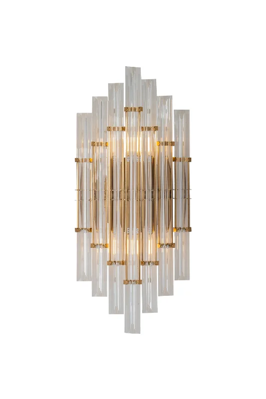 Industrial Wall Lamps with Exposed Bulbs for a Factory - Chic VibeIndustrial Wall Lamps with Exposed Bulbs for a Factory - Chic VibeFaceted Glass Rods Wall Lamp | Liang & Eimil Drop