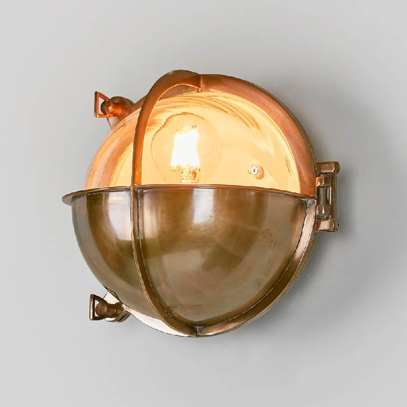 Wall Lamps with Built - in Mirrors for a Dual - Function DesignWall Lamps with Built - in Mirrors for a Dual - Function DesignVienna outdoor wall lamp in ant brass