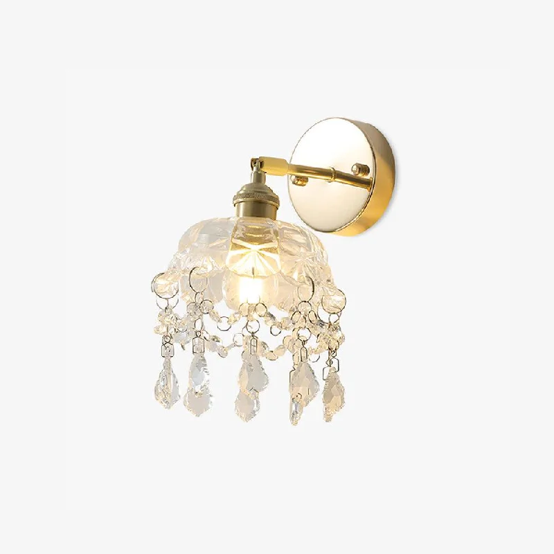 Art - Deco Wall Lamps with Geometric Patterns for a Retro AppealArt - Deco Wall Lamps with Geometric Patterns for a Retro AppealFrench Crystal Tassel Wall Light