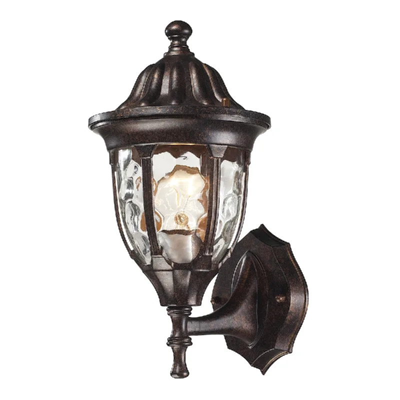 Industrial Wall Lamps with Exposed Bulbs for a Factory - Chic VibeIndustrial Wall Lamps with Exposed Bulbs for a Factory - Chic VibeGlendale 1-Light Outdoor Wall Lamp in Regal Bronze ELK Lighting 45000/1