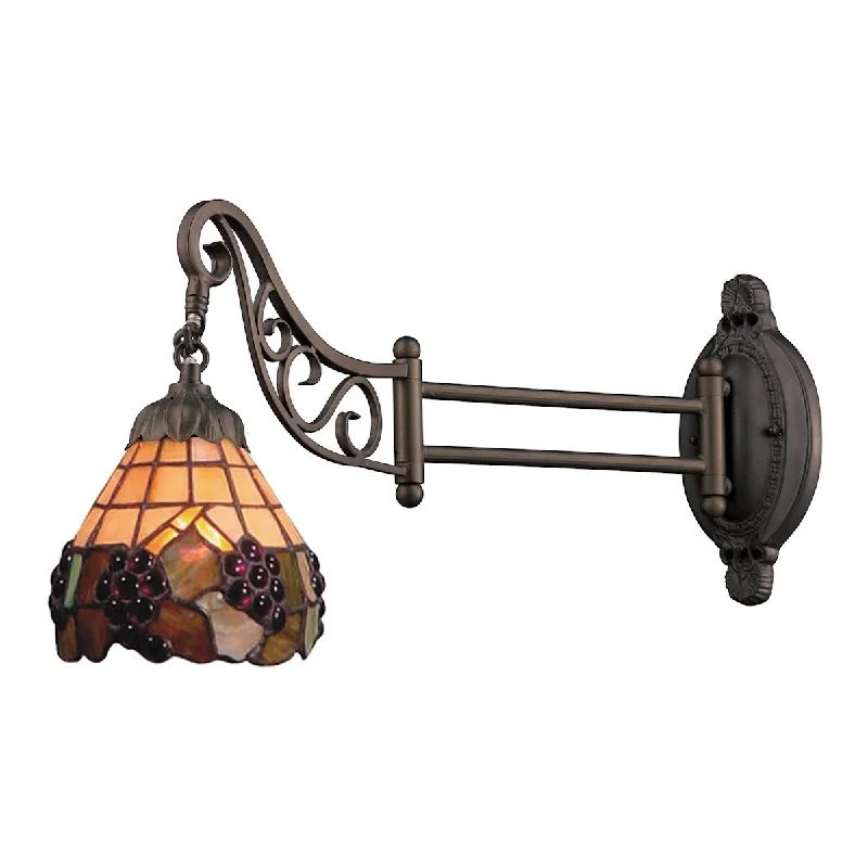 Outdoor Wall Lamps with Weather - Resistant Materials for GardensOutdoor Wall Lamps with Weather - Resistant Materials for GardensMix-N-Match 1-Light Swingarm Wall Lamp in Tiffany Bronze and Tiffany Style Glass ELK Lighting 079-TB-07