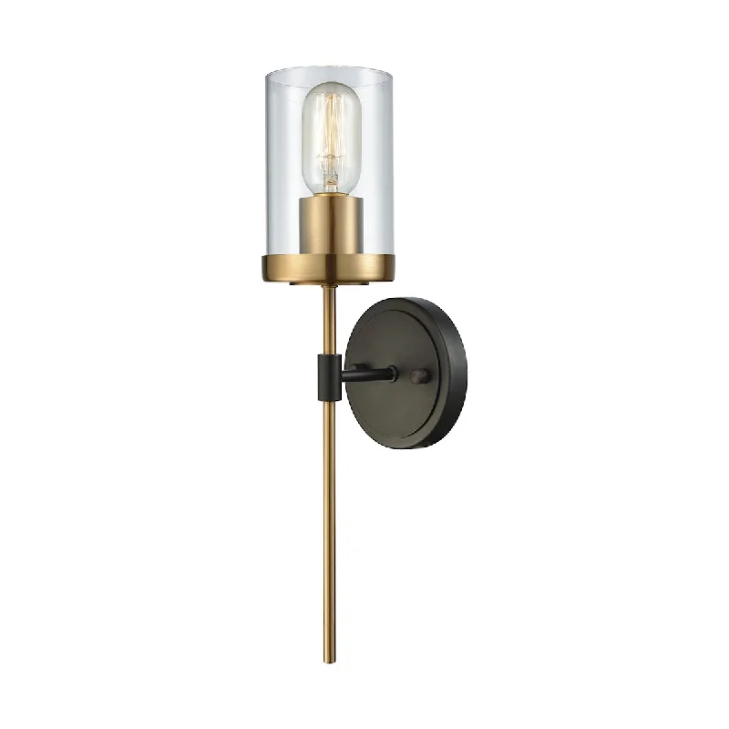 Wall Lamps with a Matte Gold Finish for a Touch of LuxuryWall Lamps with a Matte Gold Finish for a Touch of LuxuryNorth Haven 1-Light Wall Lamp in Oil Rubbed Bronze and Satin Brass with Clear Glass ELK Lighting