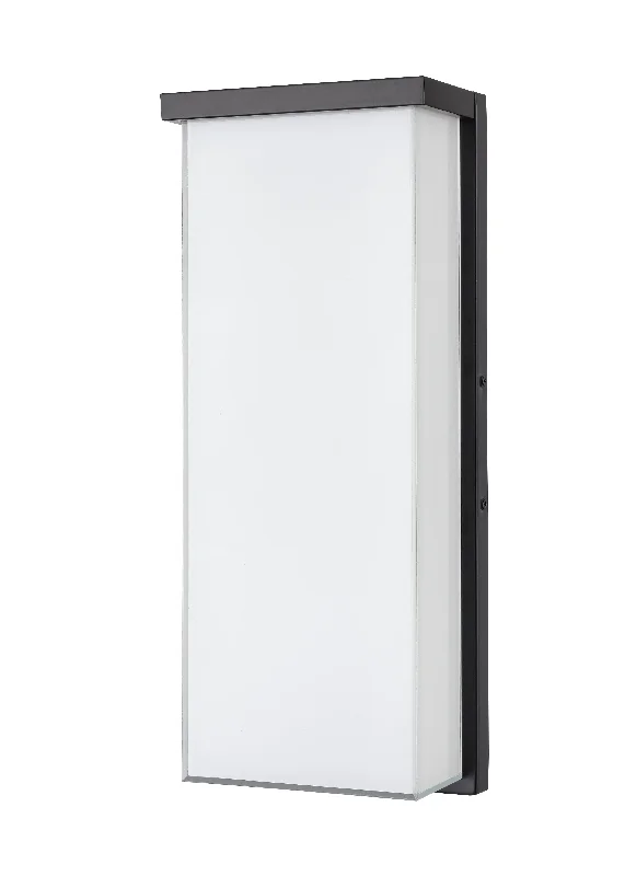 Wall Lamps with Built - in Mirrors for a Dual - Function DesignWall Lamps with Built - in Mirrors for a Dual - Function DesignOutdoor Wall Lamp - Powder Coated Black - White Glass - 19w Integrated LED Module - 800 Lm - 5in. Extension