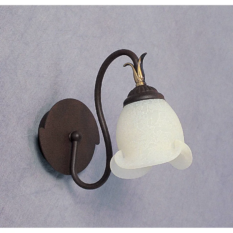 Sconce - Style Wall Lamps for a Classic and Elegant Look in HallwaysSconce - Style Wall Lamps for a Classic and Elegant Look in HallwaysRUST FIN. EUROPEAN CRAFT.HAND FORMED TULIP GLASS ELK Lighting