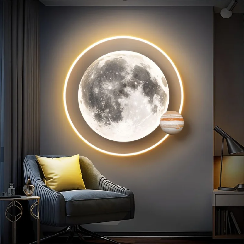 Wall Lamps with Built - in Mirrors for a Dual - Function DesignWall Lamps with Built - in Mirrors for a Dual - Function DesignSolar Orbit Illuminated Art