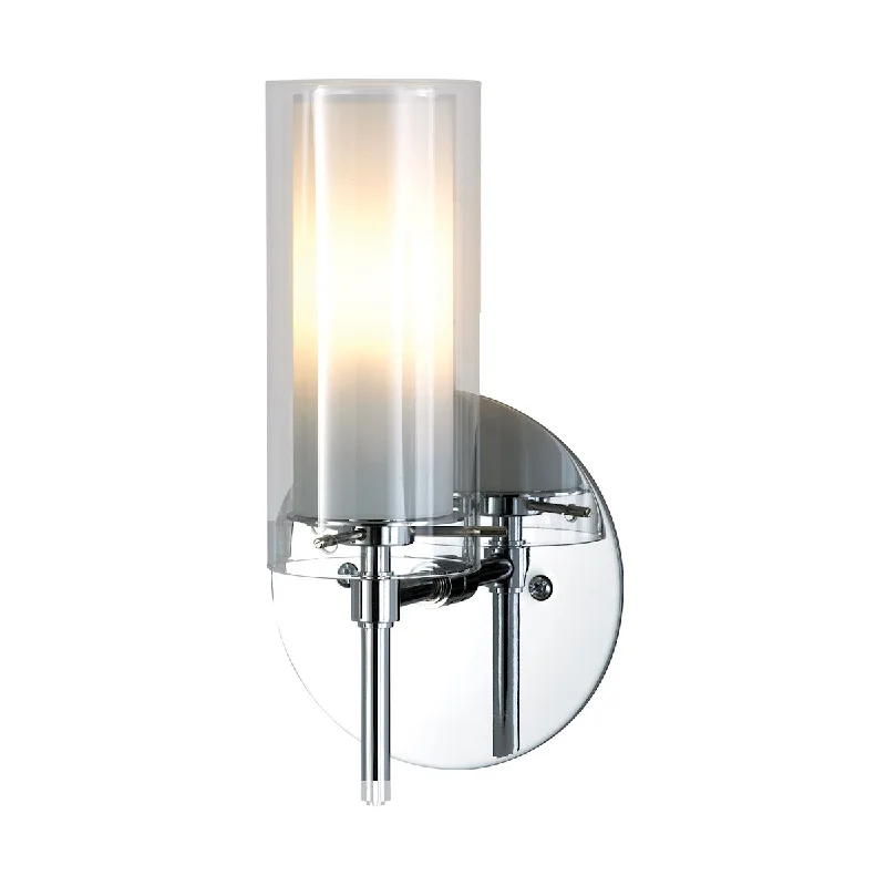 Industrial Wall Lamps with Exposed Bulbs for a Factory - Chic VibeIndustrial Wall Lamps with Exposed Bulbs for a Factory - Chic VibeTubolaire 1-Light Wall Lamp in Chrome with Clear Outer Glass and Frosted Interior ELK Lighting