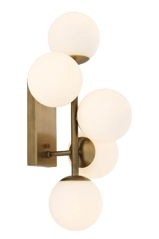 Motion - Sensing Wall Lamps for Hands - Free Illumination in StairwaysMotion - Sensing Wall Lamps for Hands - Free Illumination in StairwaysWhite Glass Multi Globe Wall Lamp | Eichholtz Libris