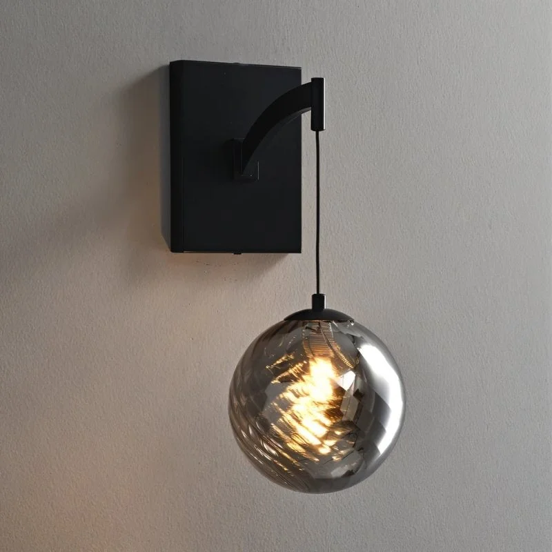 Black - Smoky Grey Lampshade